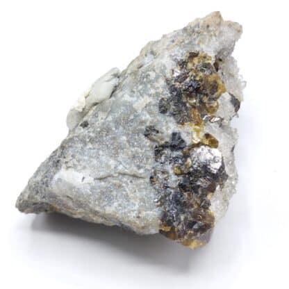 Blende (Sphalérite) & Quartz, Steinbach, Haut-Rhin.