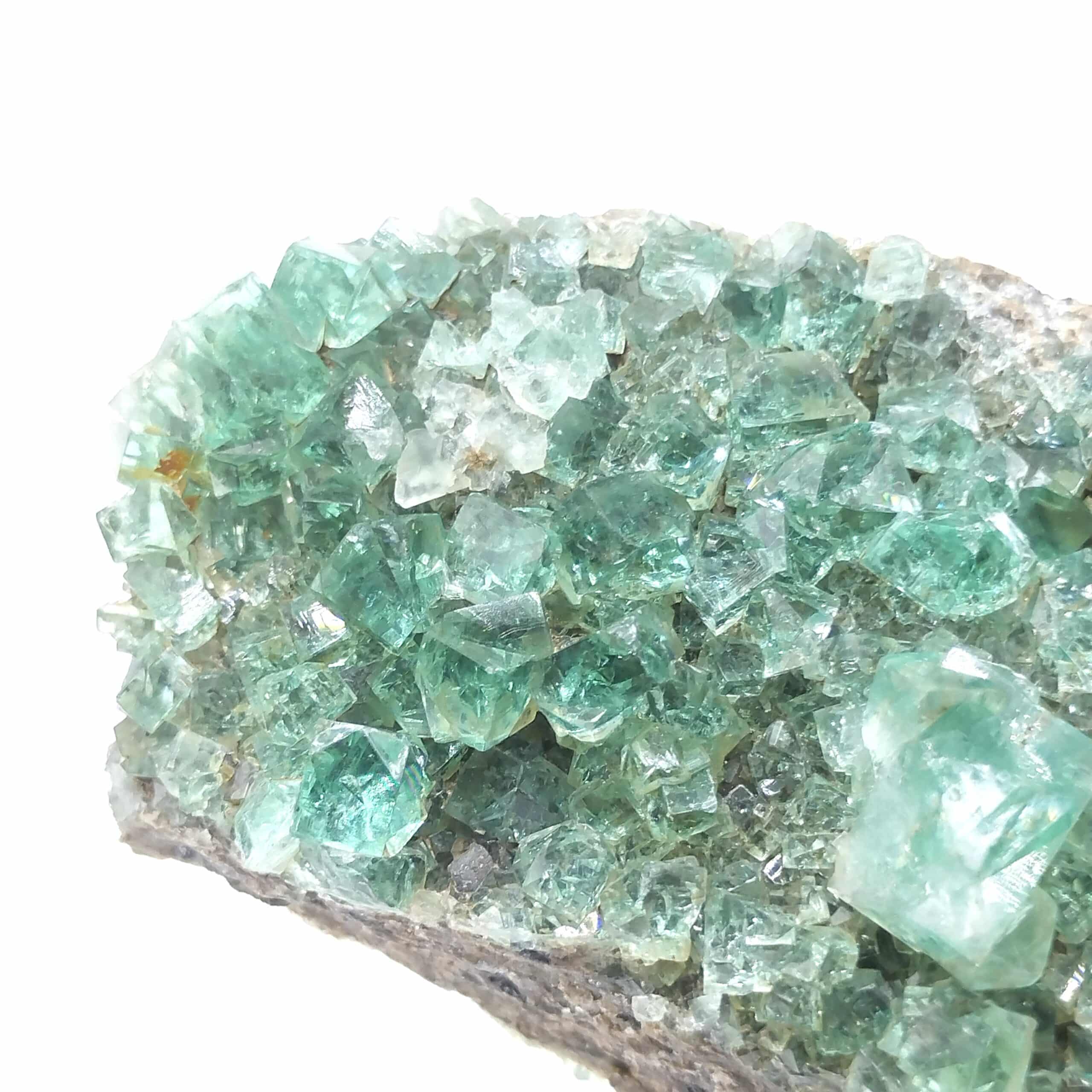 Fluorine (Fluorite), Mine Heights, Cornouailles, Royaume-Uni.