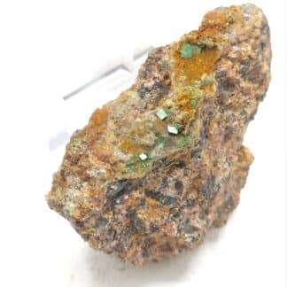 Torbernite, Mine de Prévinquières, Aveyron.