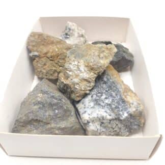 Galène, Chalcopyrite & Arsénopyrite, La Bessette, Puy-de-Dôme.