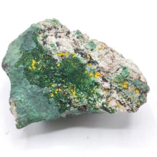 Kasolite, Wulfénite & Malachite, Musonoi, Kolwezi, Katanga, Congo (RDC).