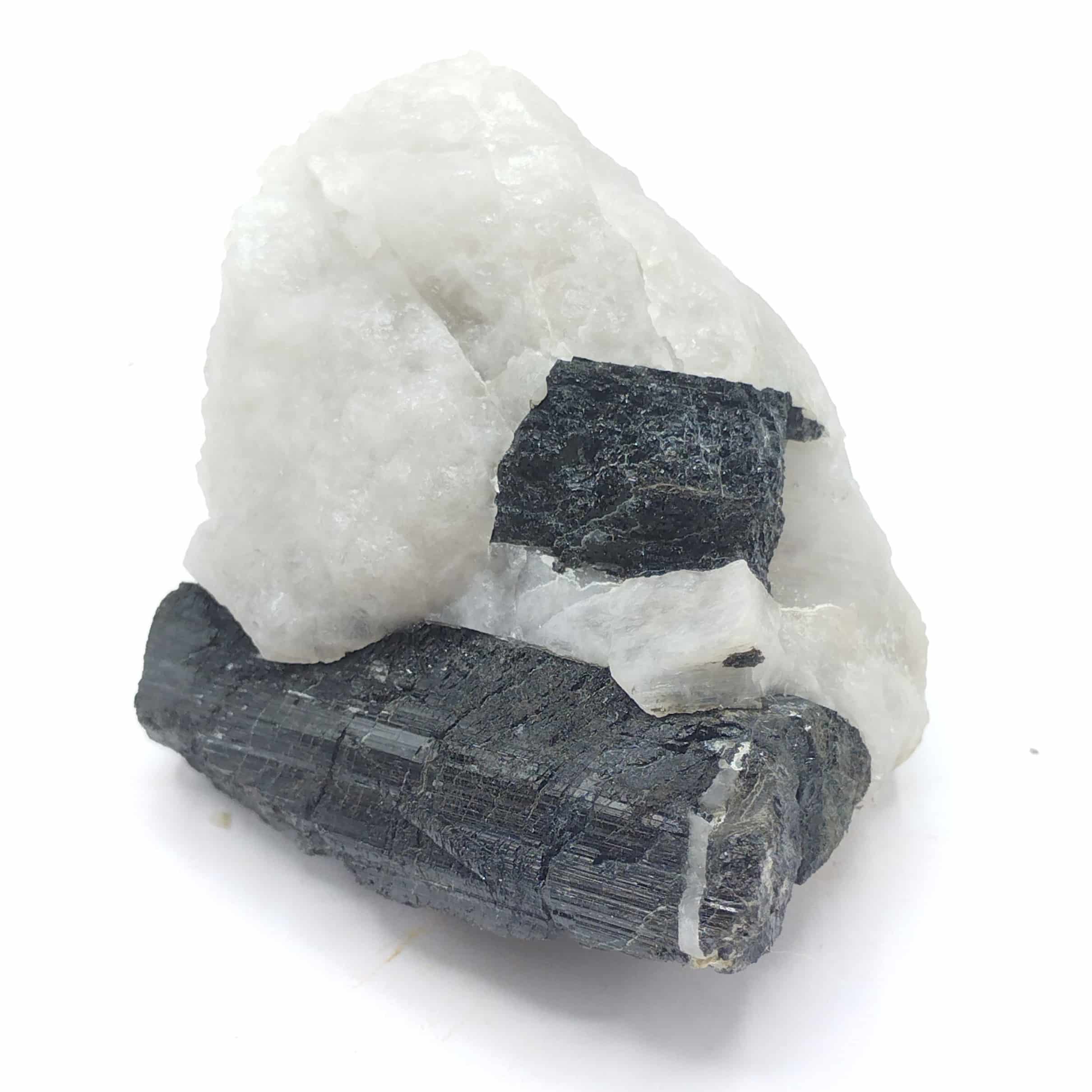 Tourmaline (Schorl), Carrière Terrade, Marmagne, Saône-et-Loire.