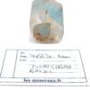 Grand cristal de topaze bleue de couleur soutenue, aux faces et arrêtes bien dessinées du Minas Gerais au Brésil.
