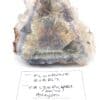 Quartz sur fluorine, mine de Valzergues, Aveyron.