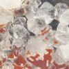 Quartz sur fluorine, mine de Valzergues, Aveyron.