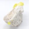 Soufre natif et Aragonite, Caltanissetta, Sicile, Italie.