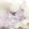 Fluorine violette sur Calcite, Propiac, Drôme.