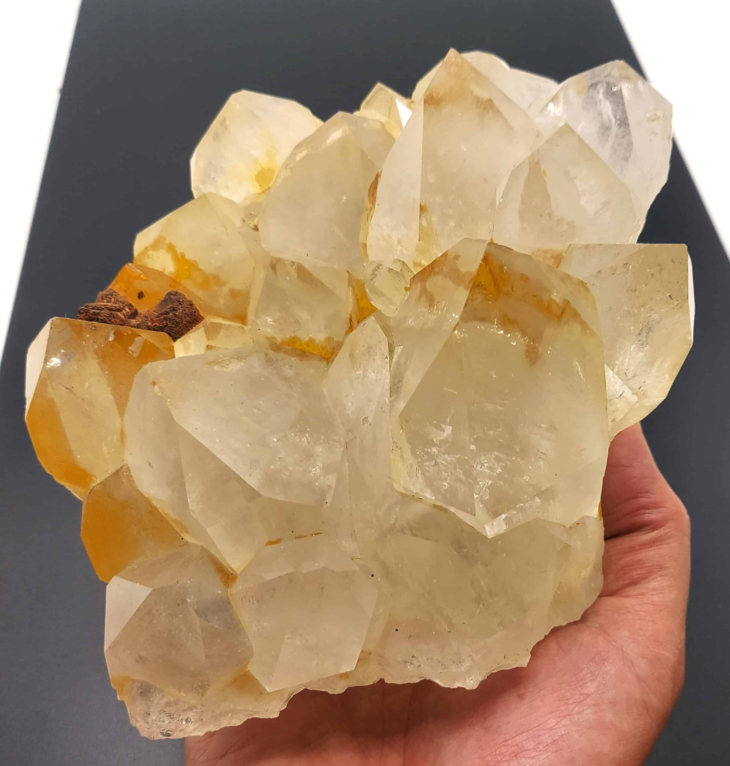 Quartz et Sidérite, Carrière de la Contamine, Moutiers, Tarentaise, Savoie.