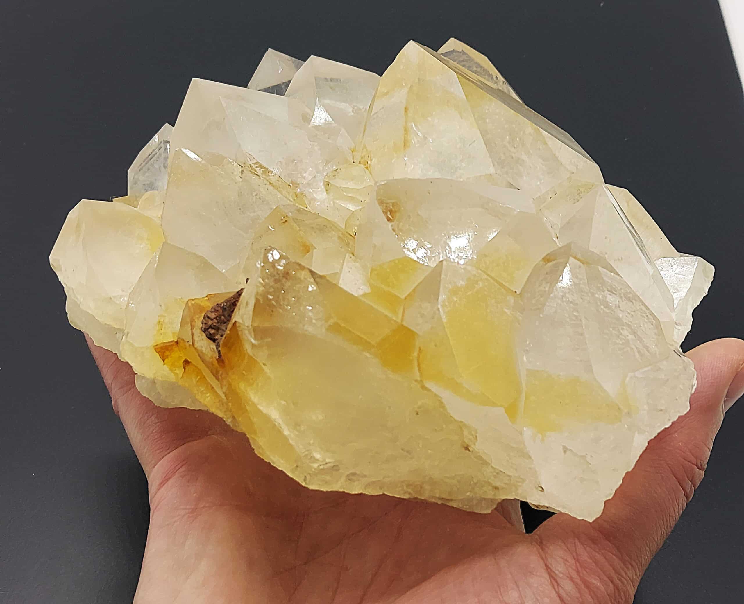 Quartz et Sidérite, Carrière de la Contamine, Moutiers, Tarentaise, Savoie.