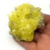 Soufre natif & Aragonite, Sicile, Italie.