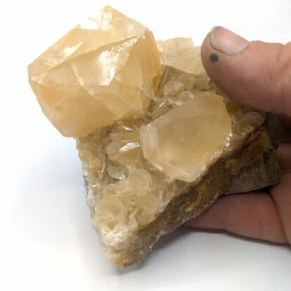 Calcite (macle), Landelies, Belgique.