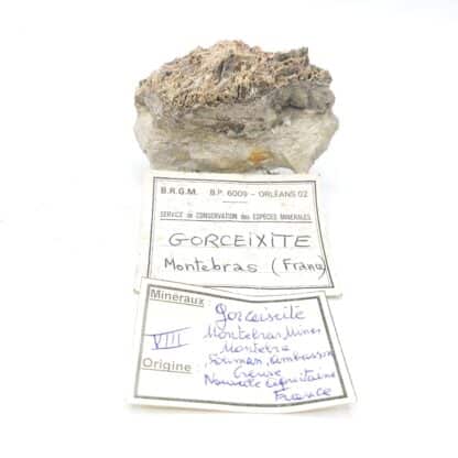 Gorceixite, carrière de Montebras, Creuse, Limousin.