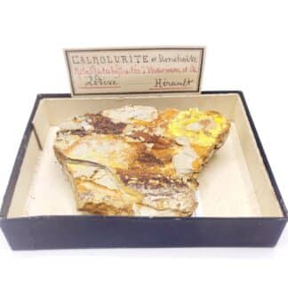 Calcurmolite & Umohoïte, Lodève, Hérault.
