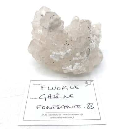 Fluorite et Galène, Mine de Fontsante, Var.