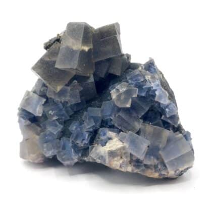 Cristaux de fluorine bleue et jaune de la mine de Montroc (Tarn).