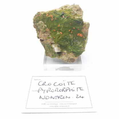 Pyromorphite et Crocoïte de Nontron, Dordogne.