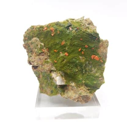Pyromorphite et Crocoïte de Nontron, Dordogne.
