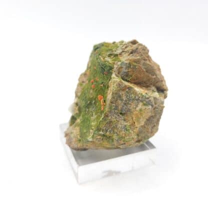Pyromorphite et Crocoïte de Nontron, Dordogne.