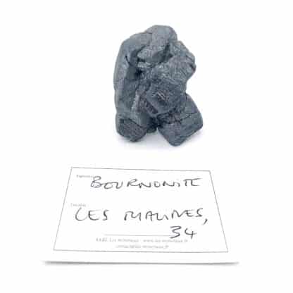 Bournonite, La Sanguinède, Mine des Malines, Gard.