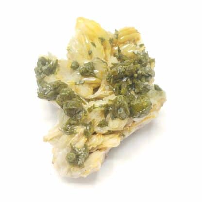 Pyromorphite sur Baryte, Chaillac, Indre.
