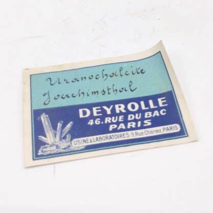 Liebigite & Zippéite, Joachimsthal (Jachimov), Tchéquie.