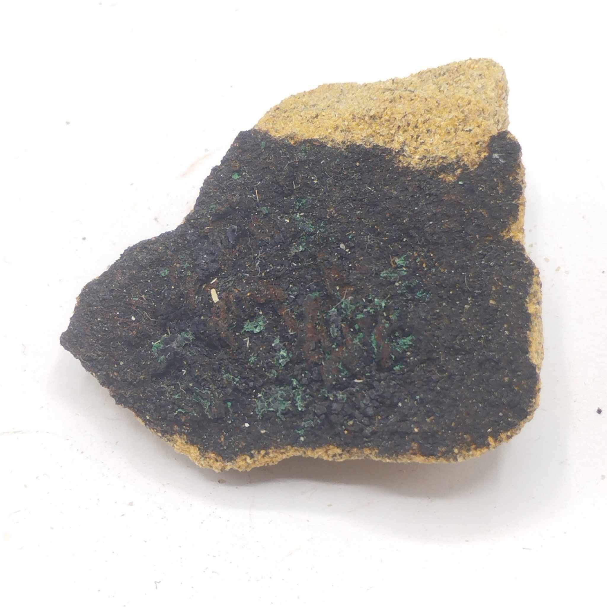Lampadite & Malachite, Hochberg, Moselle.