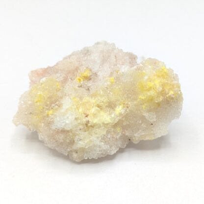 Sklodowskite sur Gypse, Cuervo Mine, Chihuahua, Mexique.