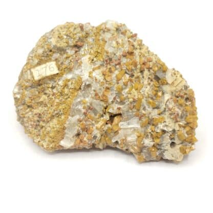 Quartz authigène & Calcite, Johanngeorgenstadt, Saxe, Allemagne.
