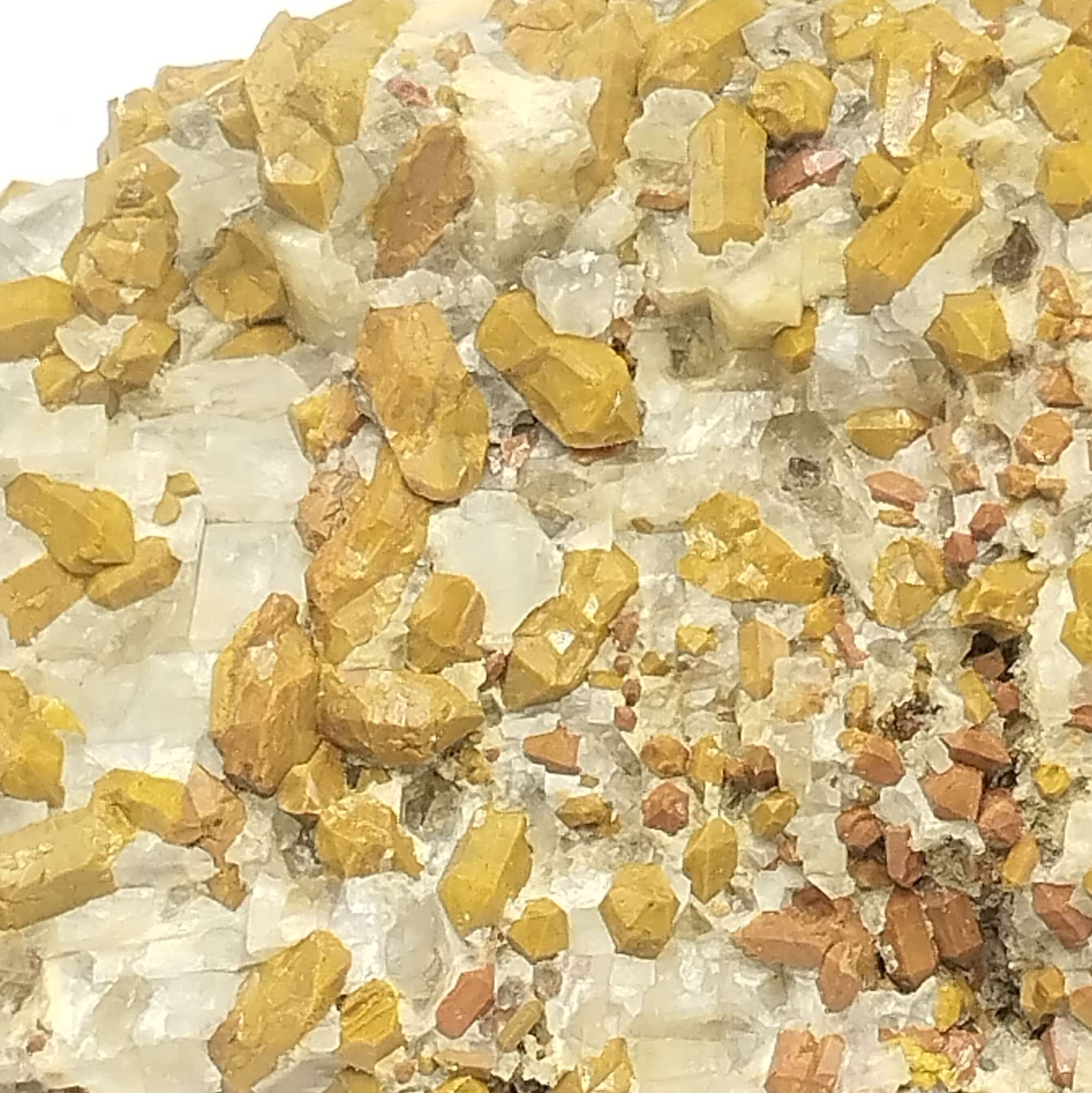 Quartz authigène & Calcite, Johanngeorgenstadt, Saxe, Allemagne.