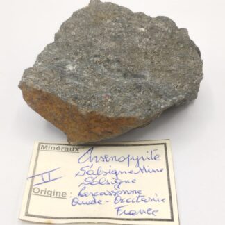 Arsénopyrite, Mine de Salsigne, Aude.