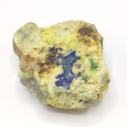 Bindhéimite & Azurite après Bournonite, La Sanguinède, Gard.