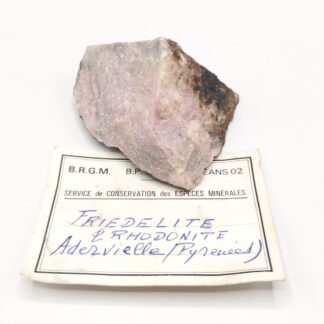 Friedelite & Rhodonite, Adervielle, Hautes-Pyrénées.