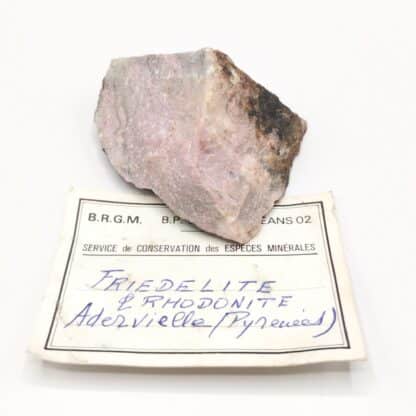 Friedelite & Rhodonite, Adervielle, Hautes-Pyrénées.