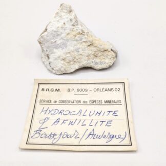 Hydrocalumite & Afwillite, Boissejour, Beaumont, Puy-de-Dôme.