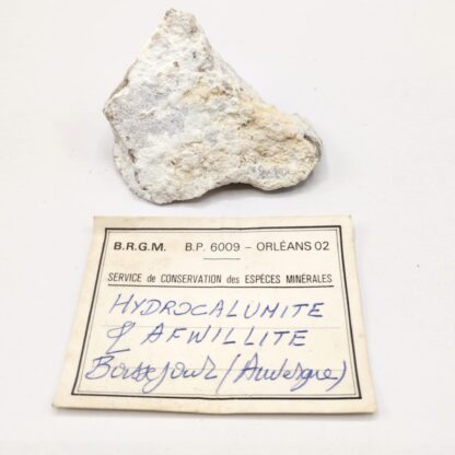 Hydrocalumite & Afwillite, Boissejour, Beaumont, Puy-de-Dôme.