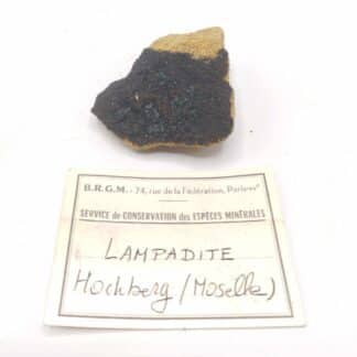 Lampadite & Malachite, Hochberg, Moselle.