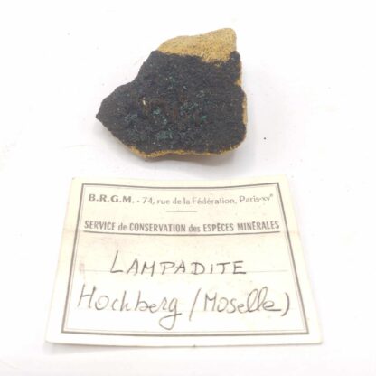Lampadite & Malachite, Hochberg, Moselle.
