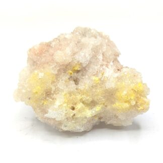Sklodowskite sur Gypse, Cuervo Mine, Chihuahua, Mexique.