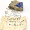 Azurite, Cyanotrichite & Conichalcite, Cap Garonne, Var.