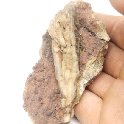 Calcédoine « Eisenkiesel » & Baryte, Wegscheid, Haut-Rhin.