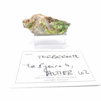 Torbernite, La Pigeyre, Altier, Mende, Lozère.