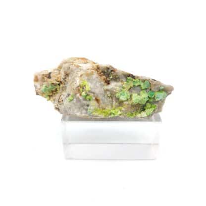Torbernite, La Pigeyre, Altier, Mende, Lozère.