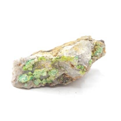 Torbernite, La Pigeyre, Altier, Mende, Lozère.