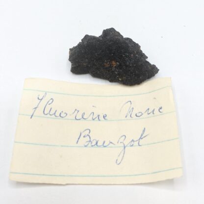 Fluorite (Fluorine) noire, Bauzot, Grury, Saône-et-Loire, Morvan.