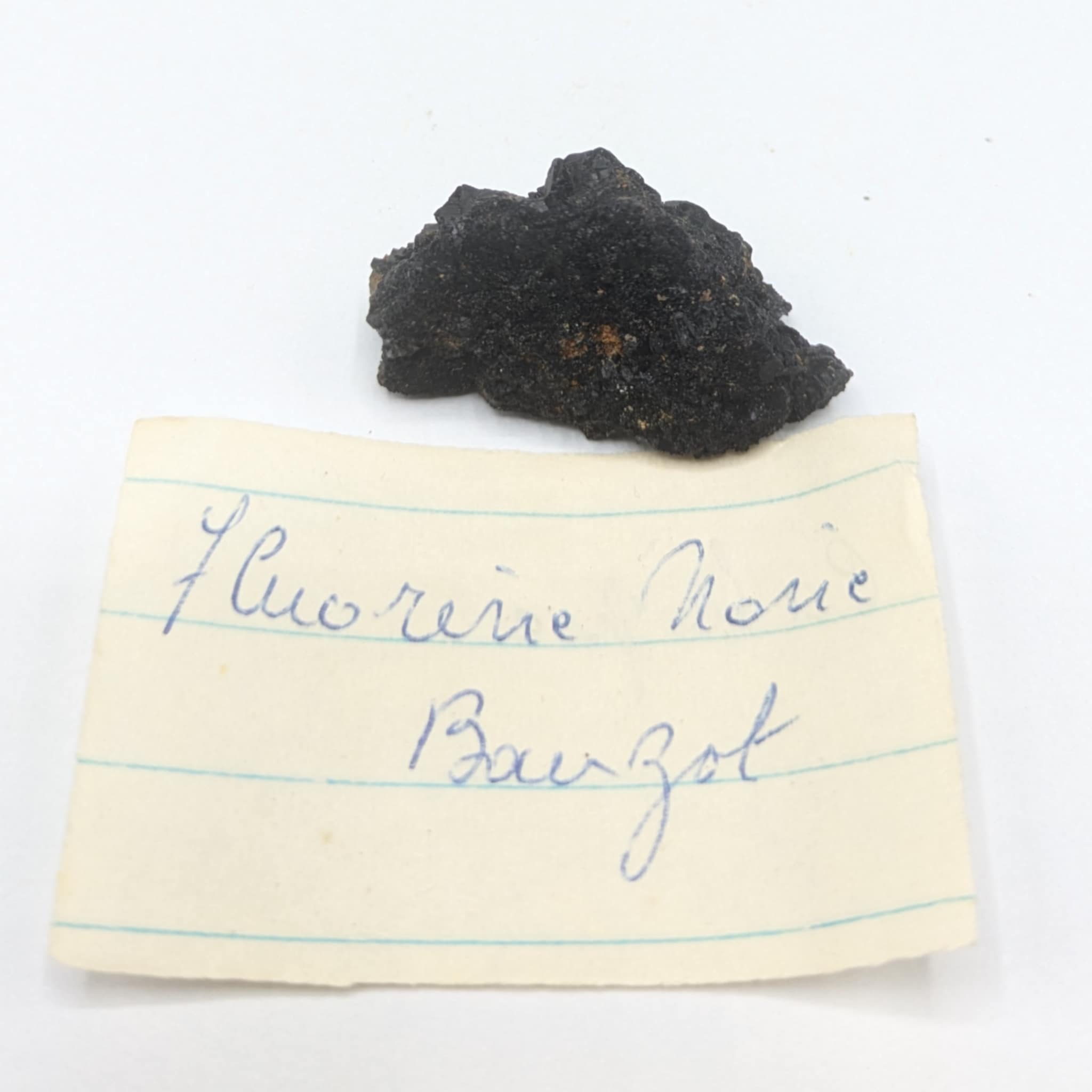 Fluorite (Fluorine) noire, Bauzot, Grury, Saône-et-Loire, Morvan.