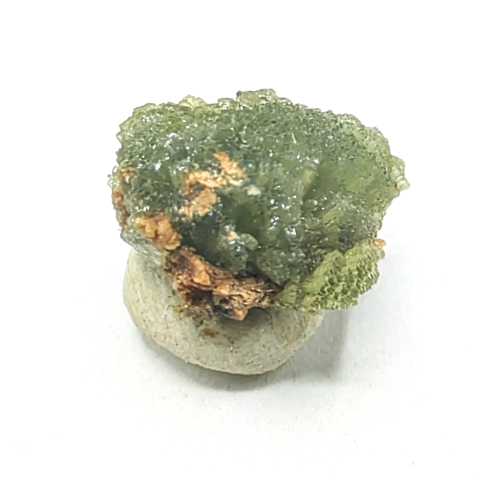 Cristaux de Ludlamite, Santa Eulalia, Mexique.