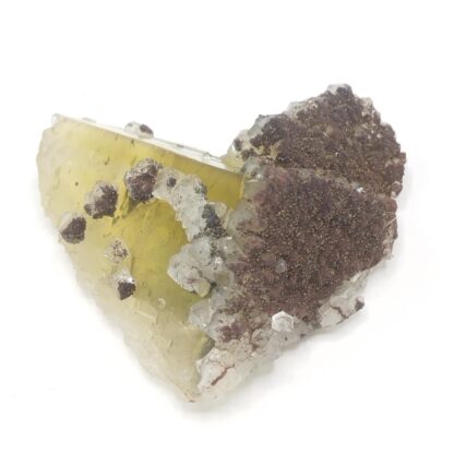 Quartz sur Fluorite (Fluorine), El Hammam, Maroc.