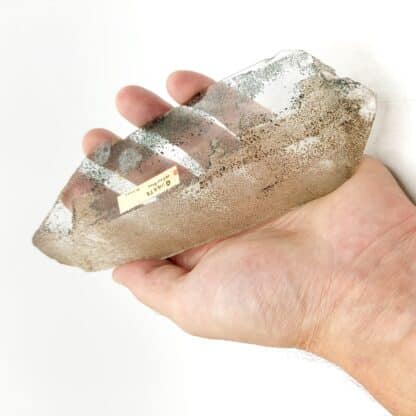 Quartz chloriteux (1 face polie), secteur Oisans, Isère.