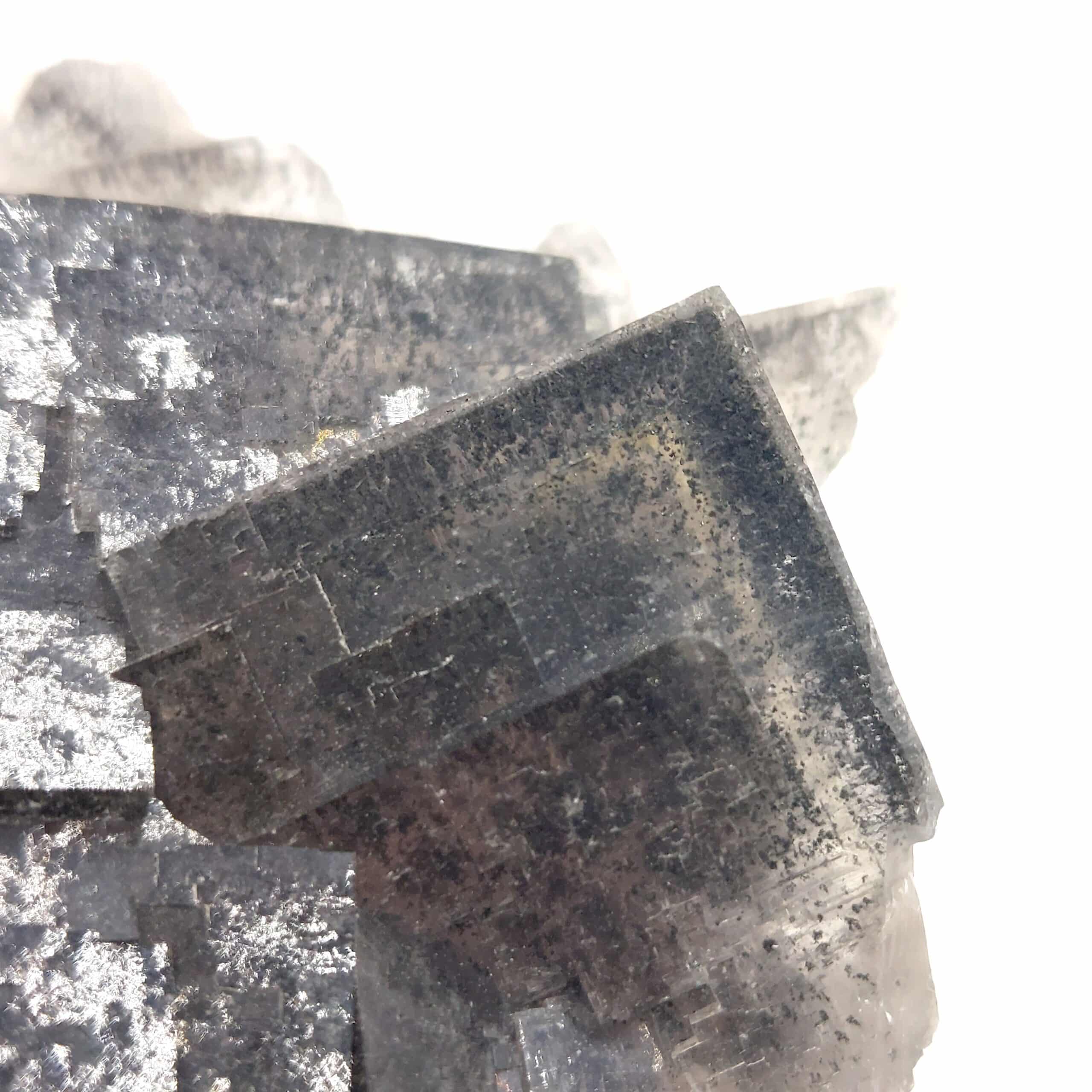 Fluorine à inclusion de Galène, Le Rossignol, Chaillac, Indre.