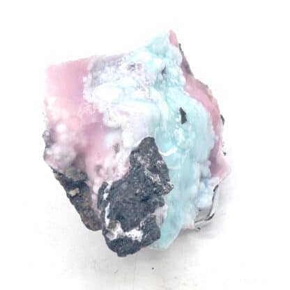 Aragonite /Co et /Cu, Anthracite, Chandoline, Valais, Suisse.